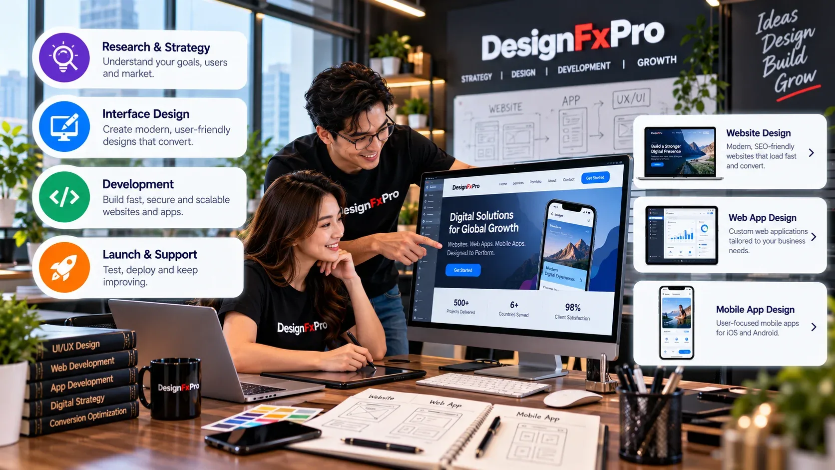 Webaite and app design